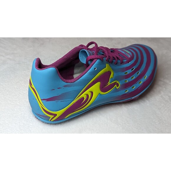 Puma TFX Sprint  v4 Women's Blue Atoll-magenta -fl Yellow Size (7.5) 187031-04 - Picture 8 of 16